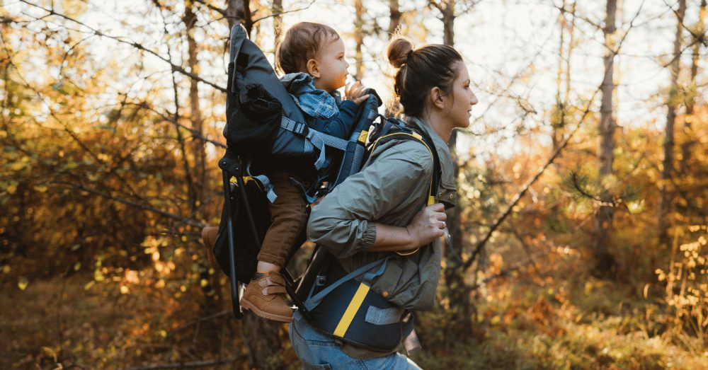 Best Ohio Family Hikes to Create New Memories Together - baby in backpack